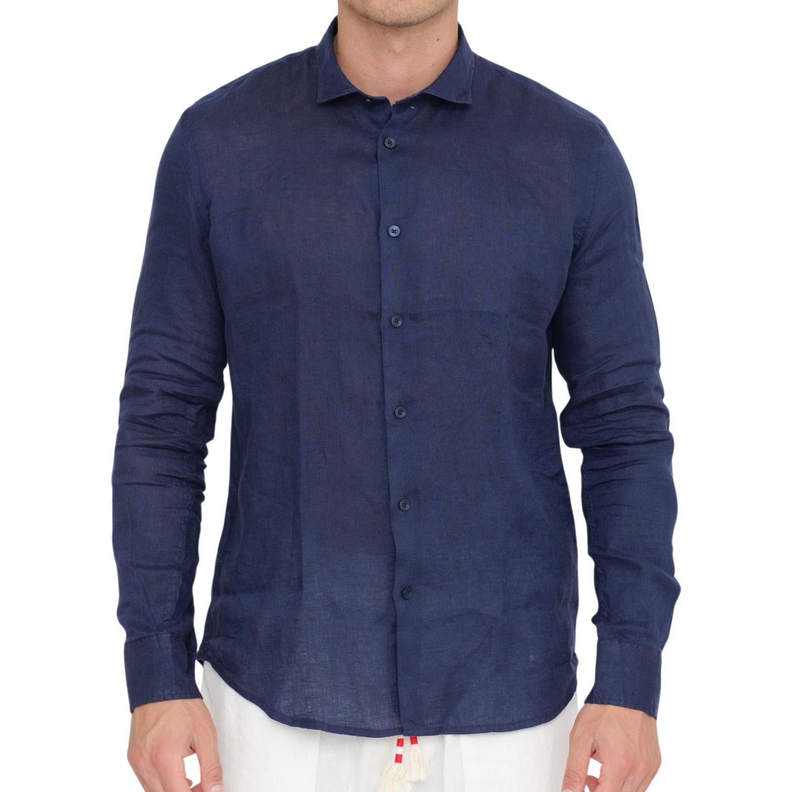 Camicia DANIELE ALESSANDRINI DA1SS25C004 NAV DANIELE ALESSANDRINI 
