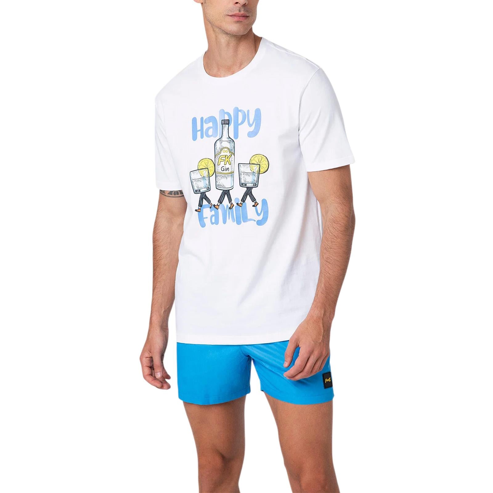 T-shirt FK Uomo FK25-M01TS84 WH 