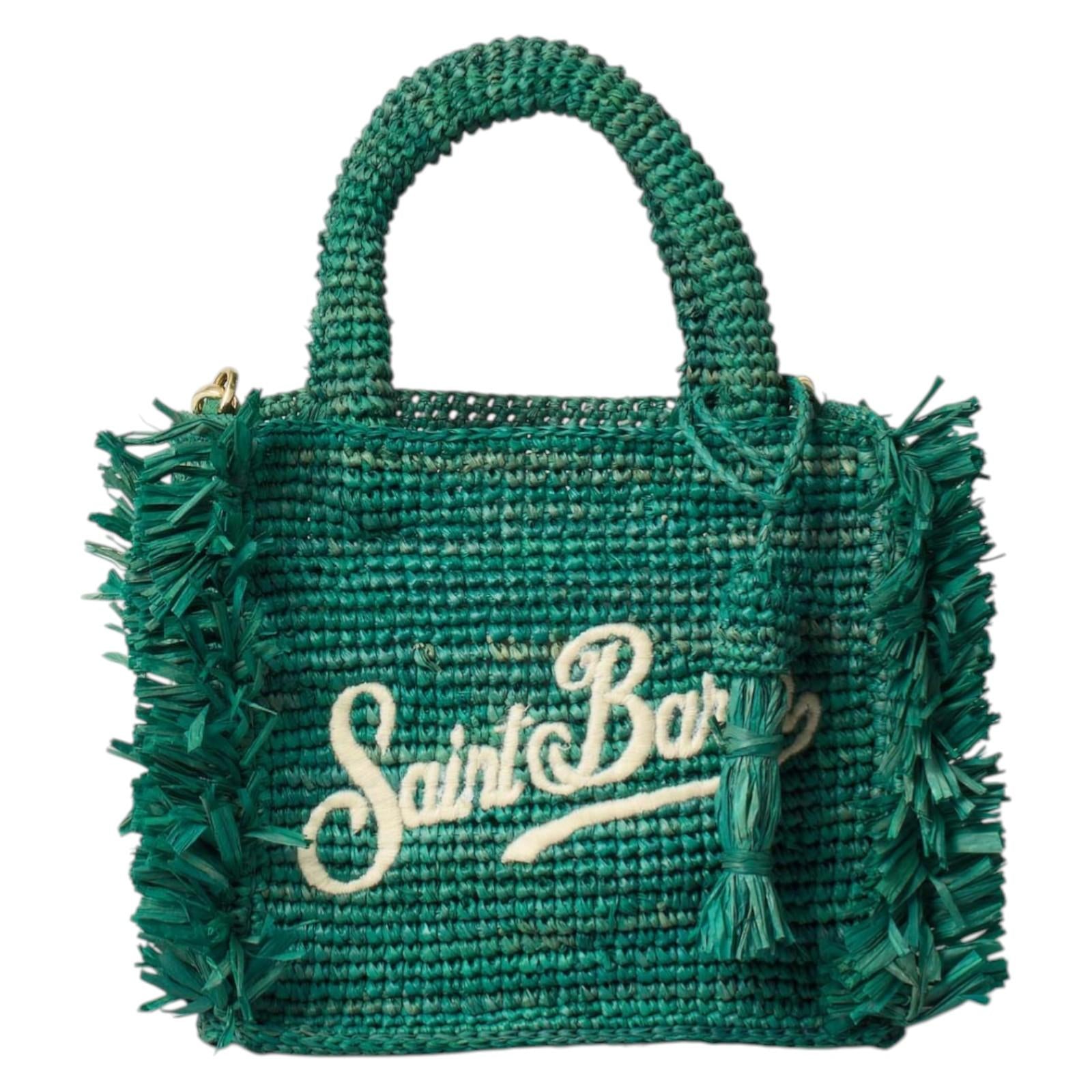 Borsa MC2 SAINT BARTH VANITY-MINI-RAFFIA-FRINGES 01112H MC2 SAINT BARTH 