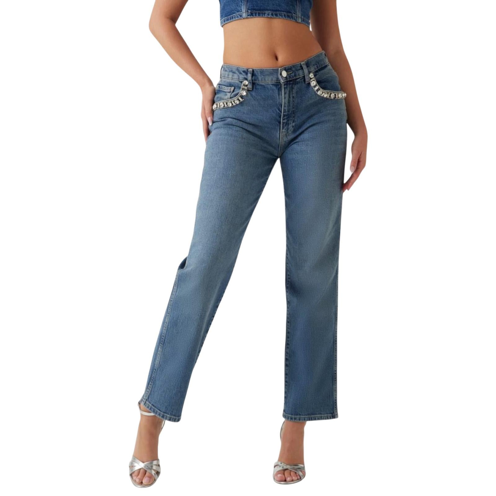 Jeans GUESS WOMAN W5RA1ND5ACC D3CA 