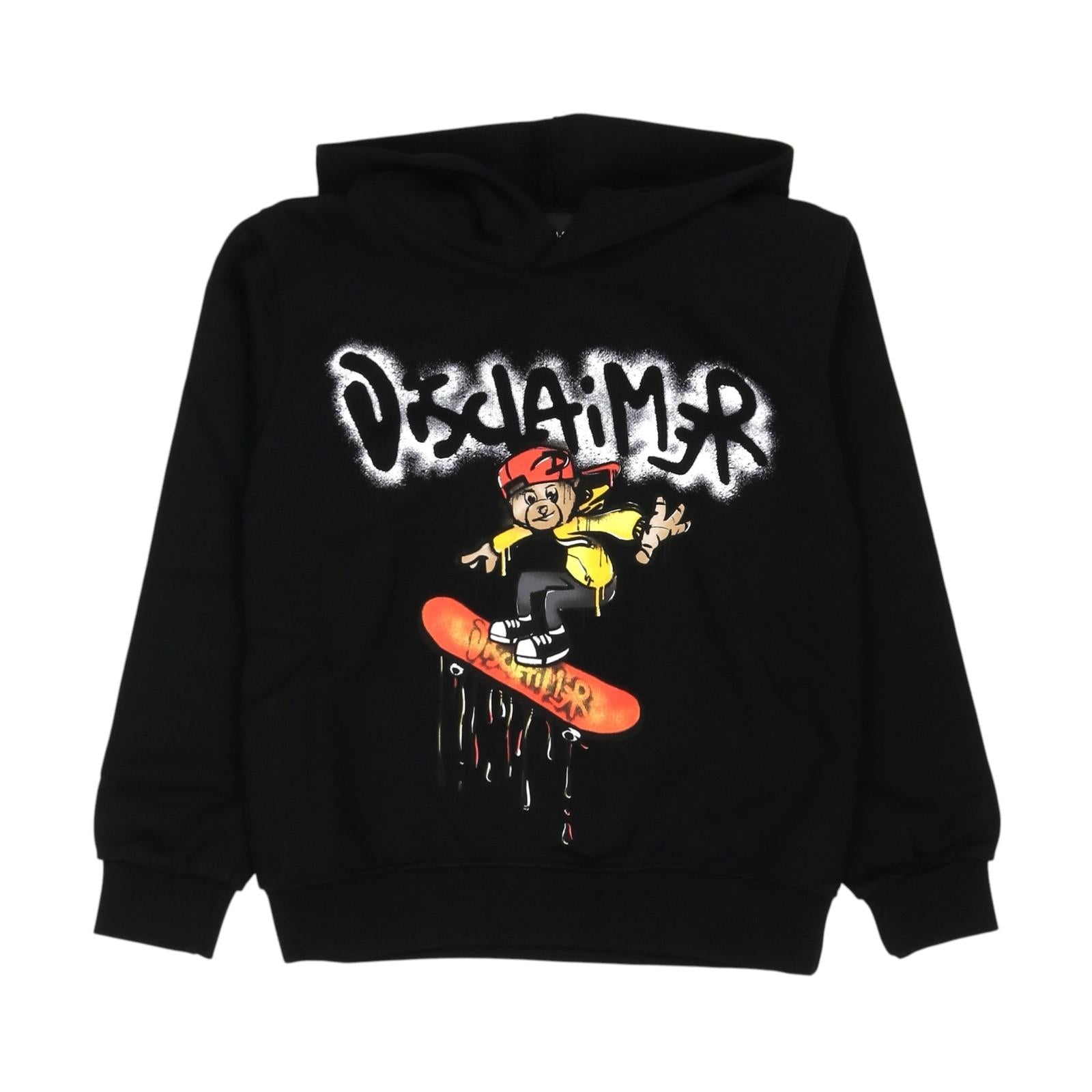Felpa DISCLAIMER kids 25EDK58416 NER DISCLAIMER 