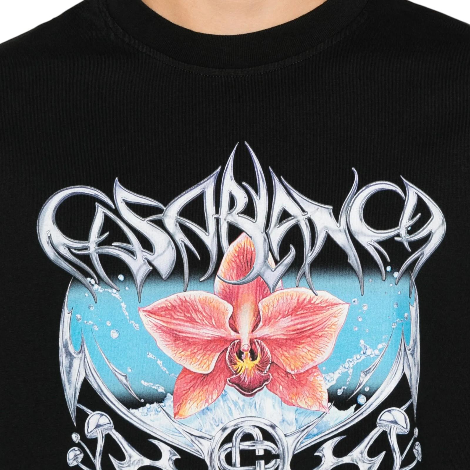 T-shirt CASABLANCA Uomo M-AW25-JTS-044-05 NER 
