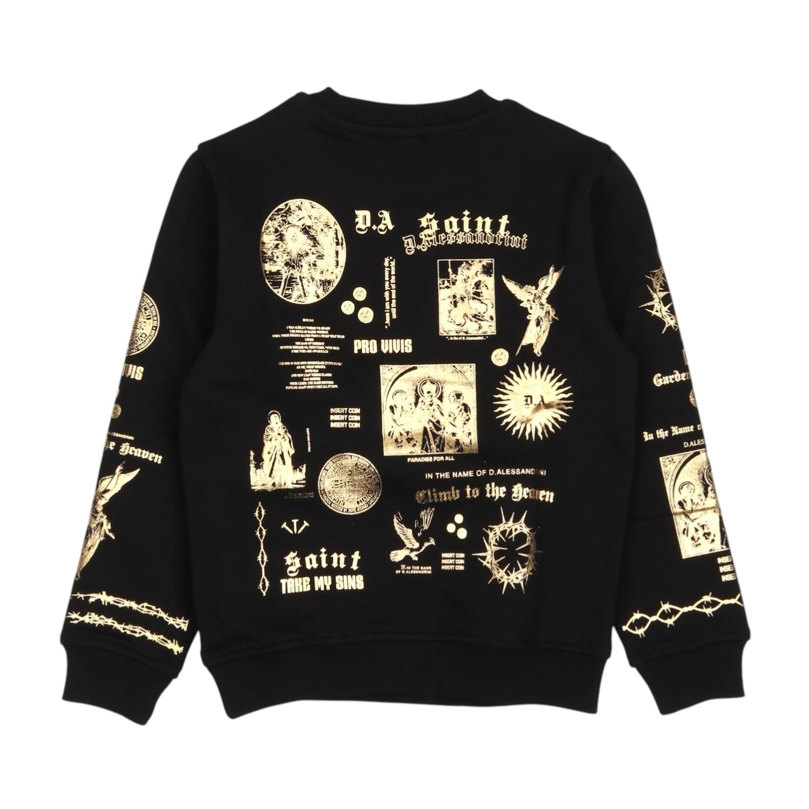 Felpa DANIELE ALESSANDRINI kids 1231F00100 NER DANIELE ALESSANDRINI 