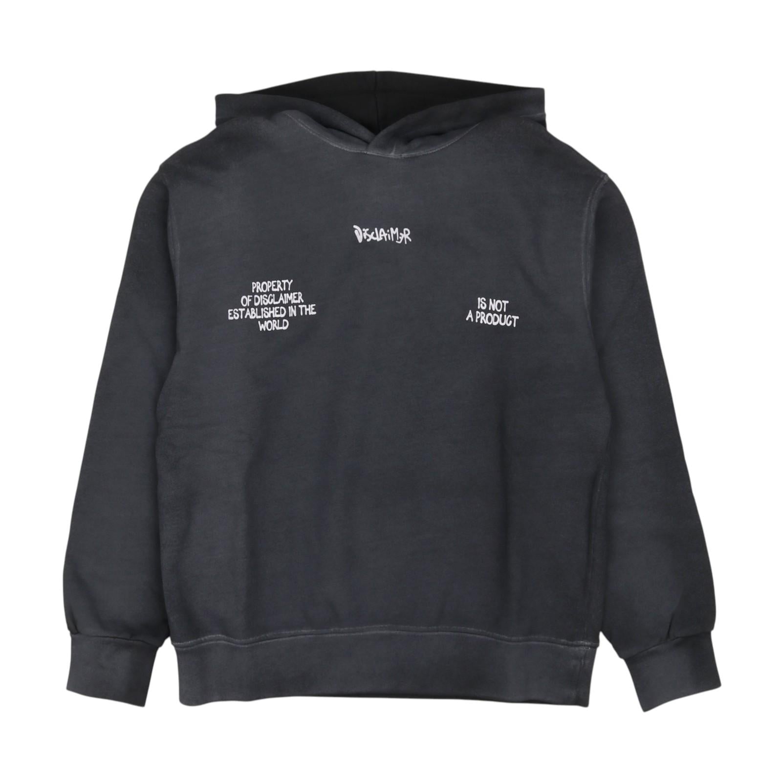 Felpa DISCLAIMER kids 25EDK58464 NER DISCLAIMER 