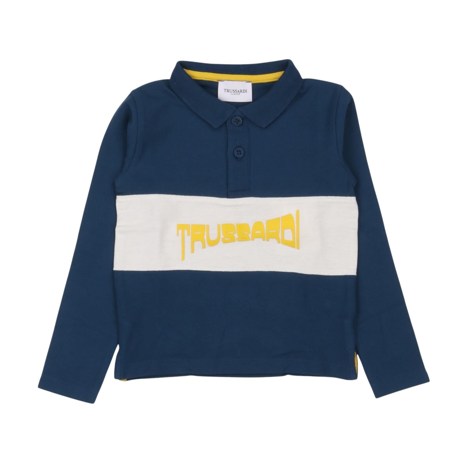 Polo TRUSSARDI kids TIA24147PO-BLJ BLU TRUSSARDI 