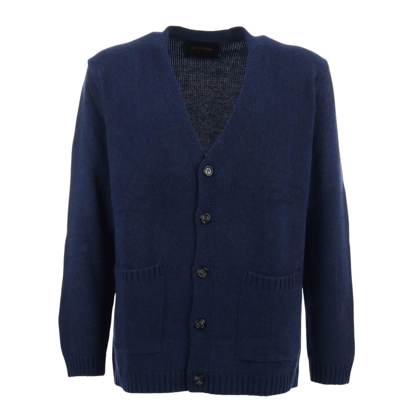 Cardigan OFFICINA 36 CUMCH182 BLU OFFICINA 36 