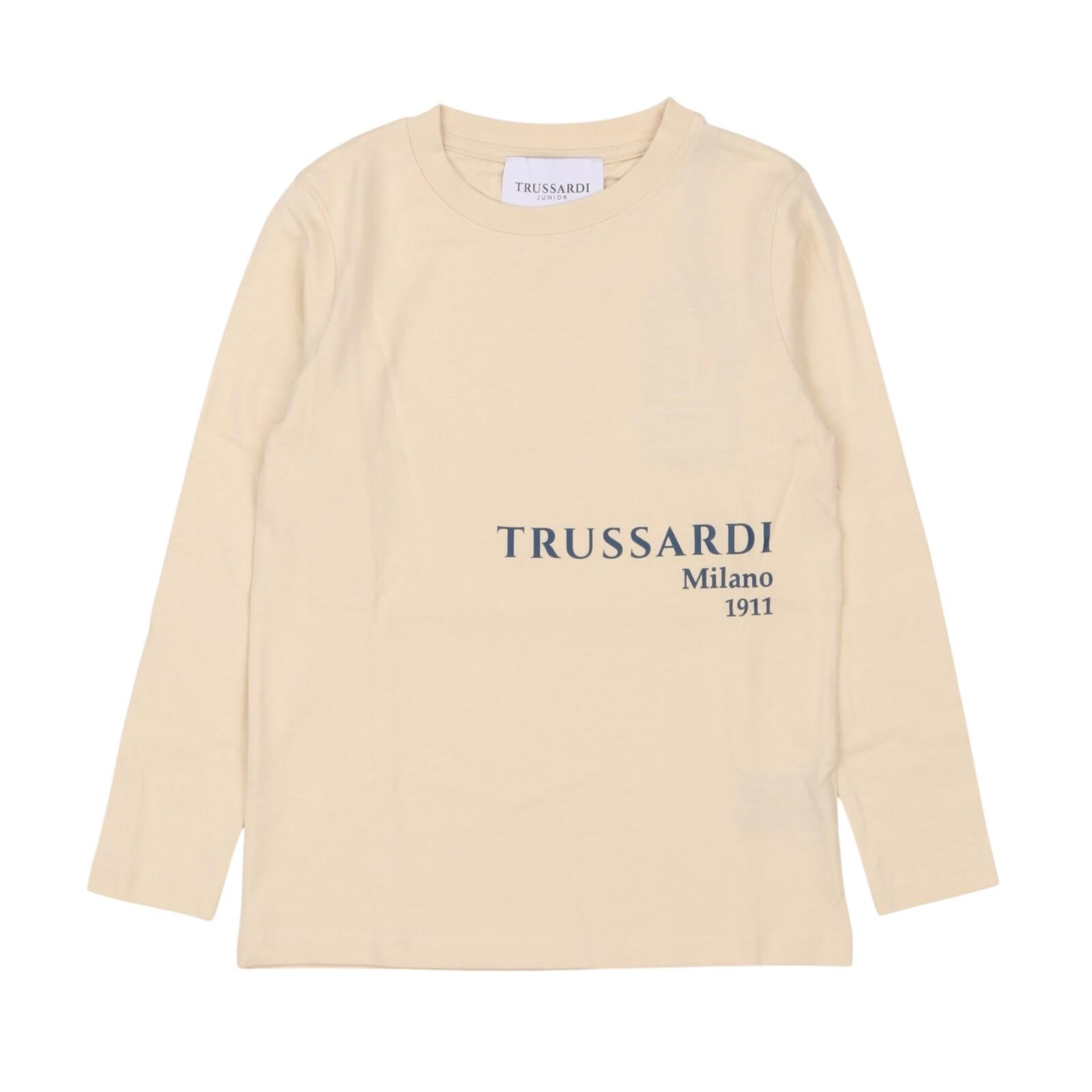 Maglia TRUSSARDI kids TBA24015TS-LS BEI TRUSSARDI 