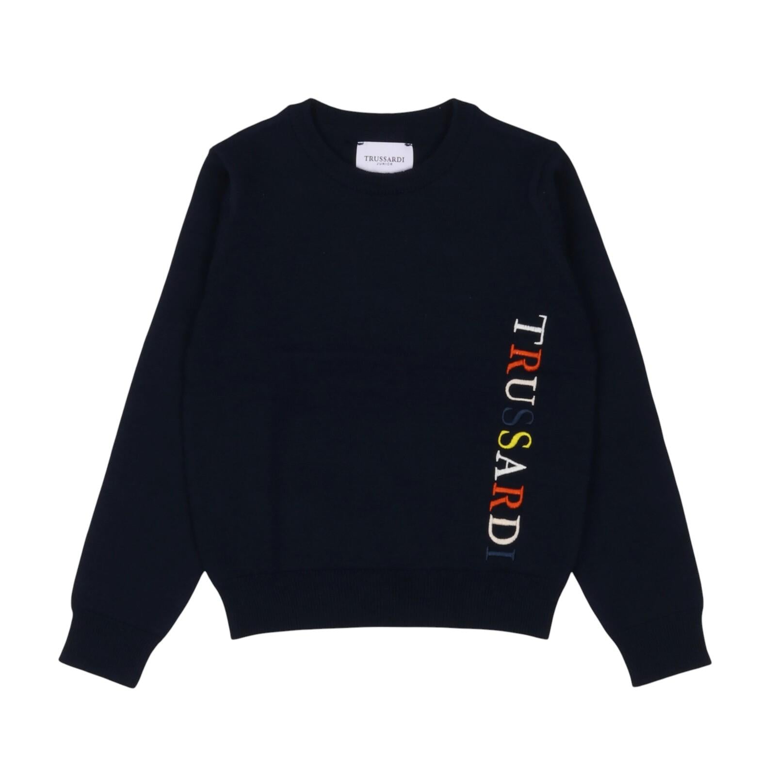 Maglione TRUSSARDI kids TIA24149MA-RI NAV TRUSSARDI 