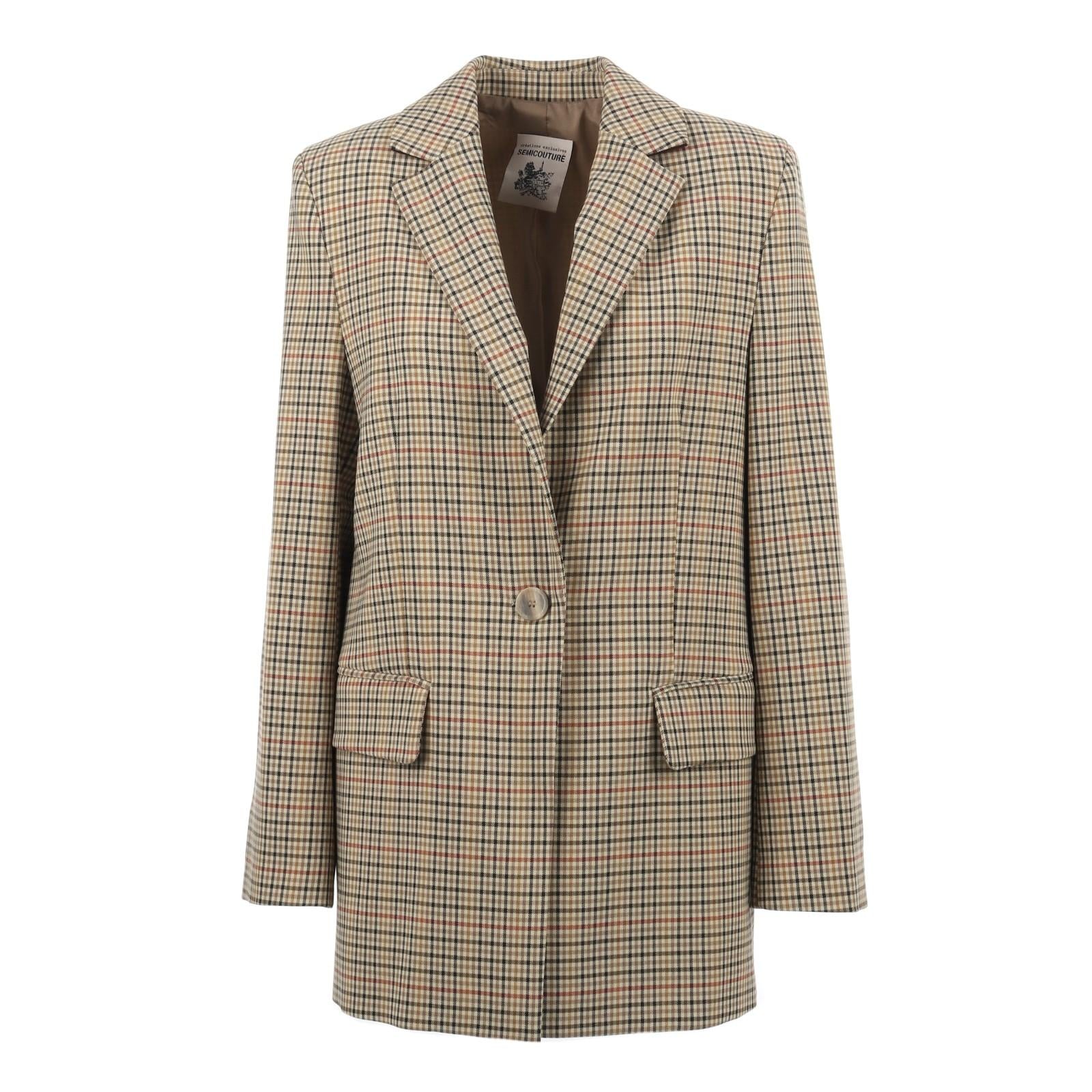 Giacca SEMICOUTURE W4-Y-Y4WM04 50CHK SEMICOUTURE 