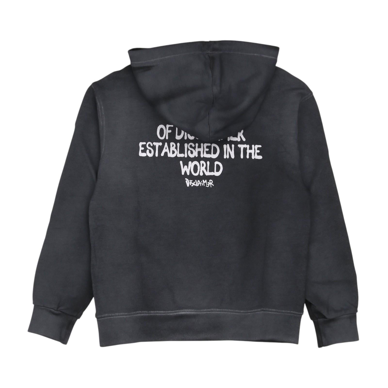 Felpa DISCLAIMER kids 25EDK58464 NER DISCLAIMER 